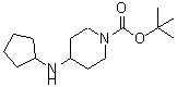 CAS#: 812690-40-7, 2-Methyl-2-propanyl 4-(cyclopentylamino)-1-piperidinecarboxylate