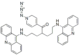 CAS 登录号：81340-55-8， N,N'-二(9-吖啶基)-4-氮杂-4-(4-叠氮基苯甲酰基)-1,7-二氨基庚烷