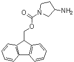 CAS 登录号：813412-37-2， 9H-芴-9-基甲基 3-氨基-1-吡咯烷羧酸酯