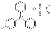 CAS 登录号：81416-37-7， (4-甲基苯基)二苯基锍三氟甲烷磺酸盐