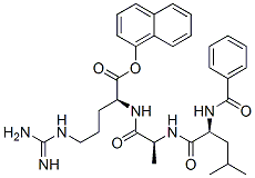 CAS 登录号：81484-15-3， 苯甲酰基亮氨酰-丙氨酰-精氨酸-alpha-萘基酯