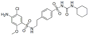 CAS 登录号：81514-39-8， 1-[4-[2-[(4-氨基-5-氯-2-甲氧基-苯基)磺酰基氨基]乙基]苯基]磺酰基-3-环己基-脲