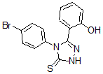 CAS 登录号:81518-27-6, 2,4-二氢-4-(4-溴苯基)-5-(2-羟基苯基)-3H-1,2,4-三唑-3-硫酮