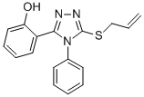 CAS 登录号:81518-35-6, 2-(4-苯基-5-(2-丙烯基硫代)-4H-1,2,4-三唑-3-基)苯酚