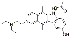 CAS#: 81531-58-0, 2-[2-(Diethylamino)Ethyl]-9-Hydroxy-5,11-Dimethyl-6H-Pyrido[4,3-b]Carbazolium Acetate