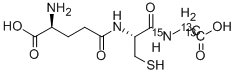CAS 登录号：815610-65-2， 谷胱甘肽-(甘氨酸-13C2,15N1)
