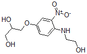 CAS 登录号：81612-54-6， 3-[4-[(2-羟基乙基)氨基]-3-硝基苯氧基]-1,2-丙烷二醇