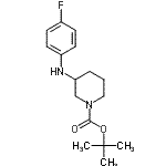 CAS#: 816468-54-9, 2-Methyl-2-propanyl 3-[(4-fluorophenyl)amino]-1-piperidinecarboxylate