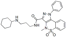 CAS#: 81761-83-3, 3-[3-(Cyclohexylamino)Propylaminocarbonyl]-1,4-Dihydro-4-Methyl-1-Phenylpyrazolo[4,3-c][1,2]Benzothiazine-5,5-Dioxide