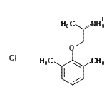 CAS#: 81771-85-9, (2S)-1-(2,6-Dimethylphenoxy)-2-propanaminium chloride