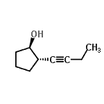 CAS#: 81792-45-2, (1R,2S)-2-(1-Butyn-1-yl)cyclopentanol