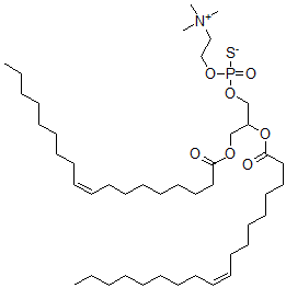 CAS 登录号：81844-74-8， (Z,Z)-4-羟基-N,N,N-三甲基-10-氧代-7-((1-氧代-9-十八碳烯基)氧基)-3,5,9-三氧杂-4-磷杂二十七碳-18-烯-1-铵氢氧化物内盐 4-硫化物