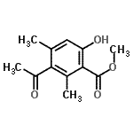 CAS 登录号：819052-41-0， 甲基3-乙酰基-6-羟基-2,4-二甲基苯甲酸酯