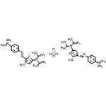 CAS#: 81921-77-9, Bis[5-(diisopropylamino)-2-{[4-(dimethylamino)phenyl]diazenyl}-3-methyl-1,3,4-thiadiazol-3-ium] tetrachlorozincate(2-)