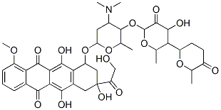 CAS#: 81975-91-9, 10-[4-Dimethylamino-5-[4-Hydroxy-6-Methyl-5-(6-Methyl-5-Oxo-Oxan-2-Yl) Oxy-Oxan-2-Yl]Oxy-6-Methyl-Oxan-2-Yl]Oxy-6,8,11-Trihydroxy-8-(2-Hydroxyacetyl)-1-Methoxy-9,10-Dihydro-7H-Tetracene-5,12-Dione