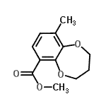CAS#: 819800-58-3, Methyl 9-methyl-3,4-dihydro-2H-1,5-benzodioxepine-6-carboxylate