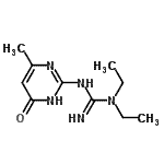CAS#: 819804-17-6, 1,1-Diethyl-3-(4-methyl-6-oxo-1,6-dihydro-2-pyrimidinyl)guanidine