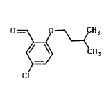 CAS 登录号：81995-29-1， 5-氯-2-(3-甲基丁氧基)苯甲醛