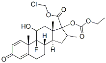 CAS#: 82034-45-5, Chloromethyl 9-fluoro-17-ethoxycarbonyloxy-11-hydroxy-16-methylandrosta-1,4-dien-3-one-17-carboxylate