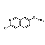 CAS#: 82117-21-3, 3-Chloro-7-methoxyisoquinoline