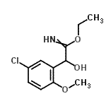 CAS 登录号：82128-81-2， 乙基2-(5-氯-2-甲氧基苯基)-2-羟基乙亚氨酸酯