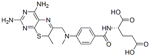 CAS 登录号：82214-96-8， (2S)-2-[[4-[(3,5-二氨基-9-甲基-10-硫杂-2,4,7-三氮杂双环[4.4.0]癸-1,3,5,7-四烯-8-基)甲基-甲基-氨基]苯甲酰基]氨基]戊二酸