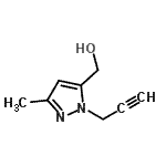 CAS 登录号：82235-71-0， [3-甲基-1-(2-丙炔-1-基)-1H-吡唑-5-基]甲醇