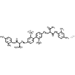 CAS 登录号：82312-37-6， 钙4,4'-二({1-[(2,4-二甲基苯基)氨基]-1,3-二氧代-2-丁炔基}偶氮)-2,2'-联苯二磺酸酯