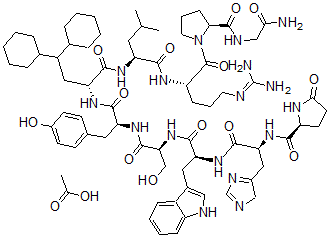 CAS 登录号：82318-05-6， (6-(3-(二环己基甲基)-D-丙氨酸))-黄体生成激素释放激素乙酸盐