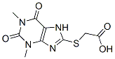 CAS 登录号：82331-12-2， 2-[(1,3-二甲基-2,6-二氧代-7H-嘌呤-8-基)巯基]乙酸