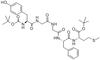 CAS 登录号：82362-16-1， 叔丁氧羰基-蛋氨酰-脑啡肽叔丁酯