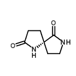 CAS 登录号：82399-96-0， (5S)-1,7-二氮杂螺[4.4]壬烷-2,6-二酮