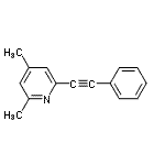CAS 登录号：824389-28-8， 2,4-二甲基-6-(苯基乙炔基)吡啶