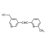 CAS 登录号：824389-39-1， {5-[(6-甲基-2-吡啶基)乙炔基]-3-吡啶基}甲醇