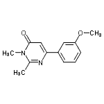CAS 登录号：824391-88-0， 6-(3-甲氧基苯基)-2,3-二甲基-4(3H)-嘧啶酮