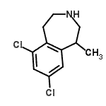 CAS#: 824430-66-2, 6,8-Dichloro-1-methyl-2,3,4,5-tetrahydro-1H-3-benzazepine