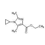 CAS#: 824432-04-4, Ethyl 1-cyclopropyl-2,5-dimethyl-1H-imidazole-4-carboxylate
