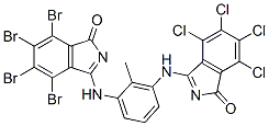 CAS#: 82457-15-6, 4,5,6,7-Tetrabromo-3-[[2-Methyl-3-[(4,5,6,7-Tetrachloro-1-Oxo-1H-Isoindol-3-Yl)Amino]Phenyl]Amino]-1H-Isoindol-1-One