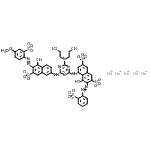 CAS#: 82457-21-4, Pentasodium 5-({4-[bis(2-hydroxyethyl)amino]-6-({5-hydroxy-6-[(4-methoxy-2-sulfonatophenyl)diazenyl]-7-sulfonato-2-naphthyl}amino)-1,3,5-triazin-2-yl}amino)-4-hydroxy-3-[(2-sulfonatophenyl)diazenyl]-2 ,7-naphthalenedisulfonate