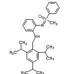 CAS 登录号：825612-43-9， 2-{[甲基(氧代)苯基-lambda<sup>6</sup>-硫代]氨基}-N-(2,4,6-三异丙基苄基)苯胺