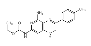 CAS 登录号：82585-92-0， N-[5-氨基-3-(4-甲基苯基)-1,2-二氢吡啶并[4,5-b]吡嗪-7-基]氨基甲酸乙酯