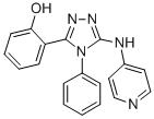 CAS 登录号：82619-95-2， 2-(4-苯基-5-(4-吡啶基氨基)-4H-1,2,4-三唑-3-基)-苯酚