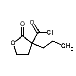 CAS 登录号：82672-11-5， 2-氧代-3-丙基四氢-3-呋喃甲酰氯