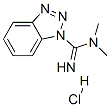 CAS 登录号：827042-23-9， N,N-二甲基-1H-苯并三唑-1-甲脒单盐酸盐