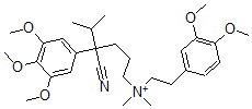 CAS#: 82736-00-3, [4-Cyano-5-methyl-4-(3,4,5-trimethoxyphenyl)hexyl]-[2-(3,4-dimethoxyphenyl)ethyl]-dimethylazanium