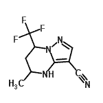 CAS#: 827589-02-6, 5-Methyl-7-(trifluoromethyl)-4,5,6,7-tetrahydropyrazolo[1,5-a]pyrimidine-3-carbonitrile