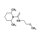 CAS 登录号：827591-72-0， N-(2-甲氧基乙基)-2,6-二甲基-1-哌啶硫代甲酰胺