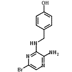 CAS#: 827602-49-3, 4-{[(3-Amino-6-bromo-2-pyrazinyl)amino]methyl}phenol