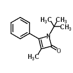 CAS#: 827613-86-5, 3-Methyl-1-(2-methyl-2-propanyl)-4-phenyl-2(1H)-azetone