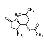 CAS#: 828263-44-1, (1S)-3-Methyl-1-[(2R,3S)-3-methyl-5-oxotetrahydro-2-furanyl]butyl acetate